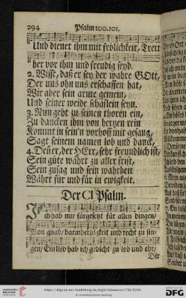 (Der CI. Psalm - Der CX. Psalm)