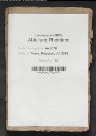 Memoralienbücher in Hoheitssachen