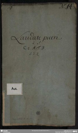 Laudate pueri - Mus.2358-D-61,11 : V (5), orch - F; ZWV Z 82