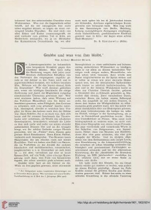 3: Grabbe und was von ihm bleibt