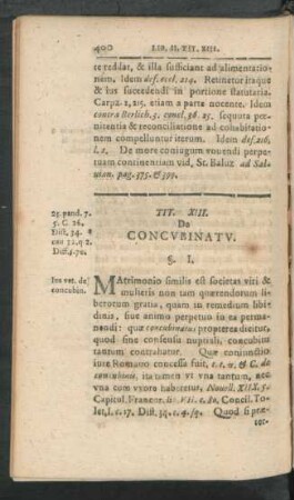 Tit. XIII. De Concubinatu
