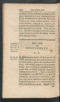 Tit. XIII. De Concubinatu