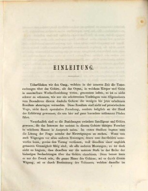 Maassbestimmungen der Oberfläche des grossen Gehirns : Ein Appendix zu Rudolph Wagner's Vorstudien zu einer wissenschaftlichen Morphologie und Physiologie des menschlichen Gehirns als Seelenorgan, I und II