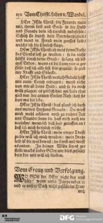 Vom Creutz und Verfolgung.