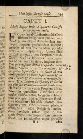 259-274, Caput I