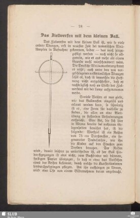 Das Zielwerfen mit dem kleinen Ball
