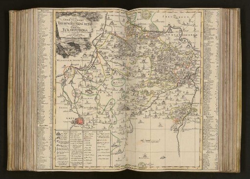 Accurate Geogr[aphische] Delineation des zu dem Thüringischen Creis gehörigen Ammtes Eckardtsberga : Nebst allen daran grentzenden u. andern Gegenden