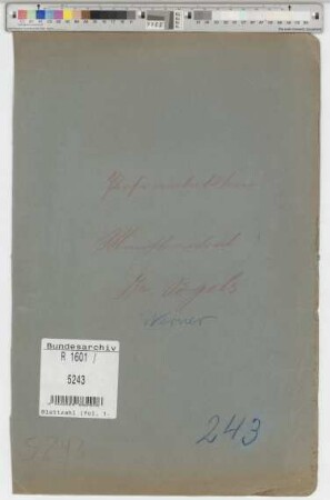 Vogels, Werner, geb. 20.7.1888, Ministerialrat