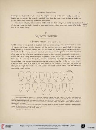 V. Objects found