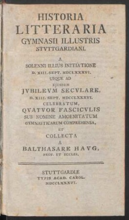P. 3: Amoenitates Gymnasticae