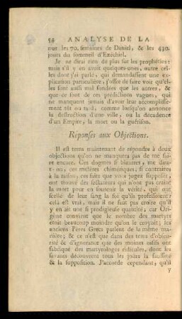 Réponses aux Objections