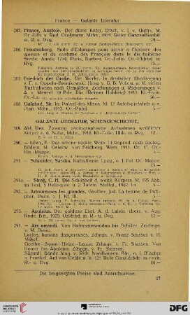 Galante Literatur (Nr. 289-319)
