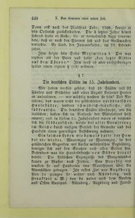 7. Die deutschen Städte im 15. Jahrhundert