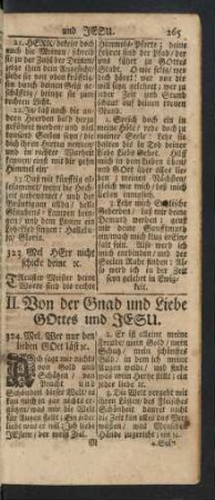 II. Von der Gnad und Liebe Gottes und Jesu. 324. - 350.