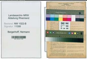 Entnazifizierung Hermann Bergerhoff , geb. 04.12.1911 (Ingenieur)