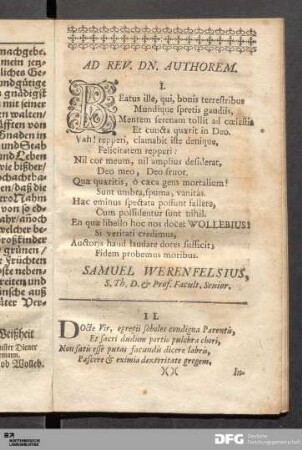 Ad Rev. Dn. Authorem.
