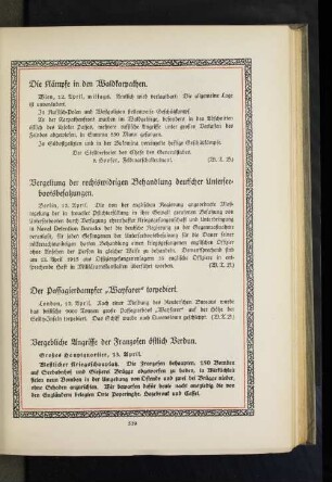 Vergeltung der rechtswidrigen Behandlung deutscher Unterseebootsbesatzungen.