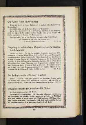 Vergeltung der rechtswidrigen Behandlung deutscher Unterseebootsbesatzungen.