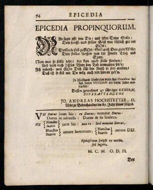74-88, Epicedia Propinquorum.