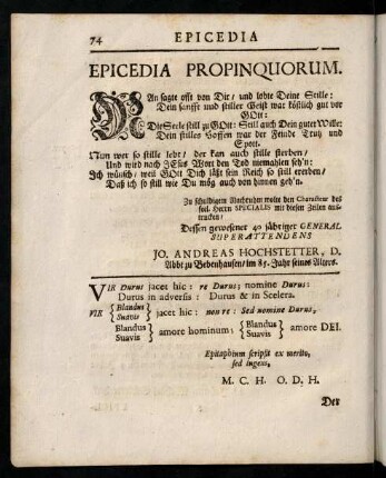 74-88, Epicedia Propinquorum.