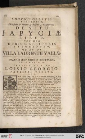 De Situ Japygiæ liber