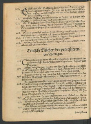 Teutsche Bücher/ der protestierenden Theologen.
