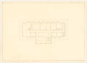 Schloss Sophienhof in Mecklenburg: Grundriss Obergeschoss 1:100