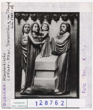 Doberan: Klosterkirche, Lettner-Altar, Darstellung im Tempel