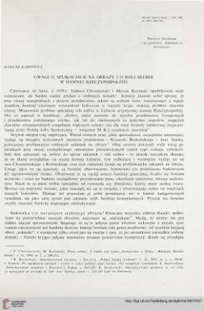 16: Uwagi o aplikacjach na obrazy i o roli sreber w dawnej Rzeczypospolitej