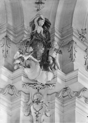 Kapitellzone mit Putti