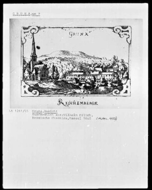 Gruna, aus Wilhelm Dilich, Hessische Chronica, Kassel 1605