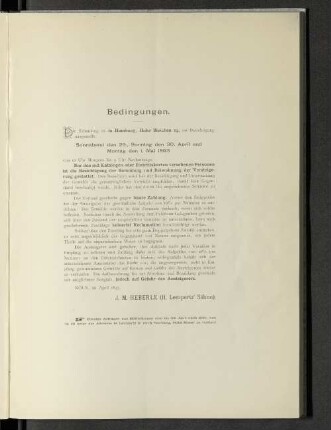Bedingungen.