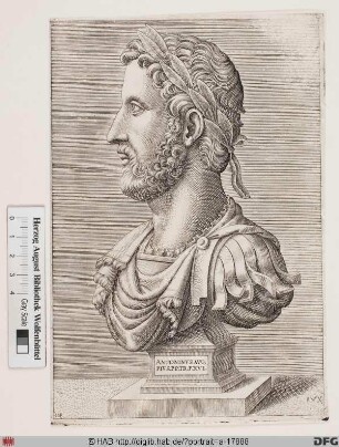 Bildnis ROM: Antoninus Pius, 15. römischer Kaiser 138-161 (eig. Titus Aelius Hadrianus Antoninus)