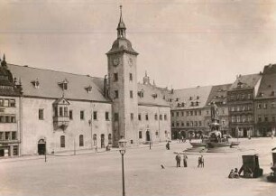Freiberg : Freiberg. Obermarkt mit Rathaus