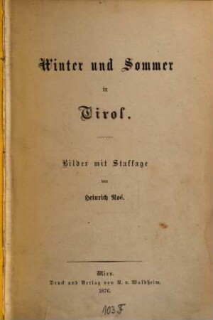 Winter und Sommer in Tirol