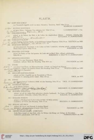Plastik (Nr. 186-264)