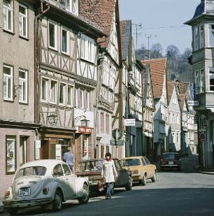 Büdingen. Blick in die Obergasse