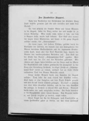 Der Raubritter Reppert.