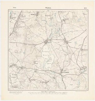 Messtischkarte von Greifenhagen Zum Projekt gehörend: Hermann Jansen: Messtischkarte, Teilblatt 1325 (Woltin) 1:25000