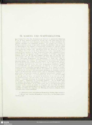 IX. Namens- und Wappenregister