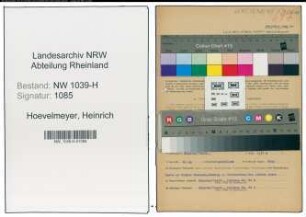 Entnazifizierung Heinrich Hoevelmeyer , geb. 07.10.1920 (Angestellter)