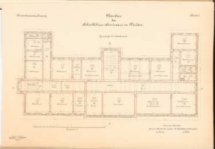 Lehrerseminar, Verden: Grundriss 1.OG 1:100