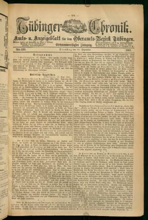 20. September (Nro. 219) - 25. September (Nro. 224)
