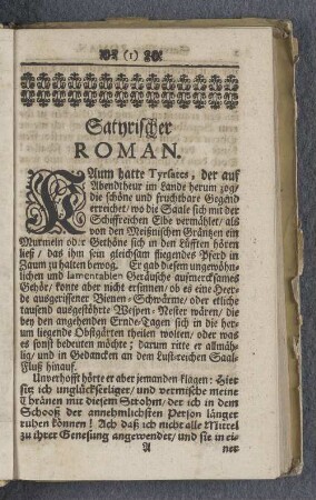 Satyrischer Roman.