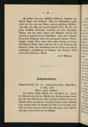 44-48, 6. Feldgottesdienst