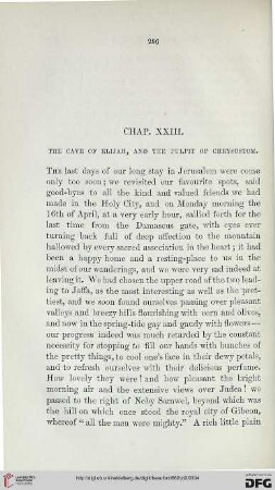 Chap. XXIII: The cave of Elijah, and the pulpit of Chrysostom