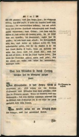 Von den Pfründen so durch Hertzog Ulrichen Inn die Sinngerey gezogen sinndt