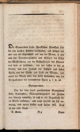 Symptomen. - Oeffnung der Menschenkadaver.