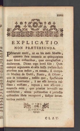 Explicatio non praetereunda.
