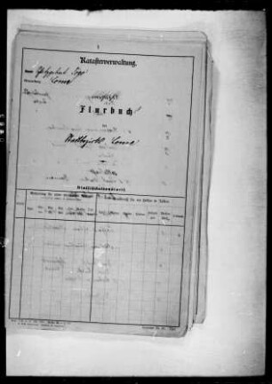 Flurbuch des Stadtbezirks Lome (Abschrift)